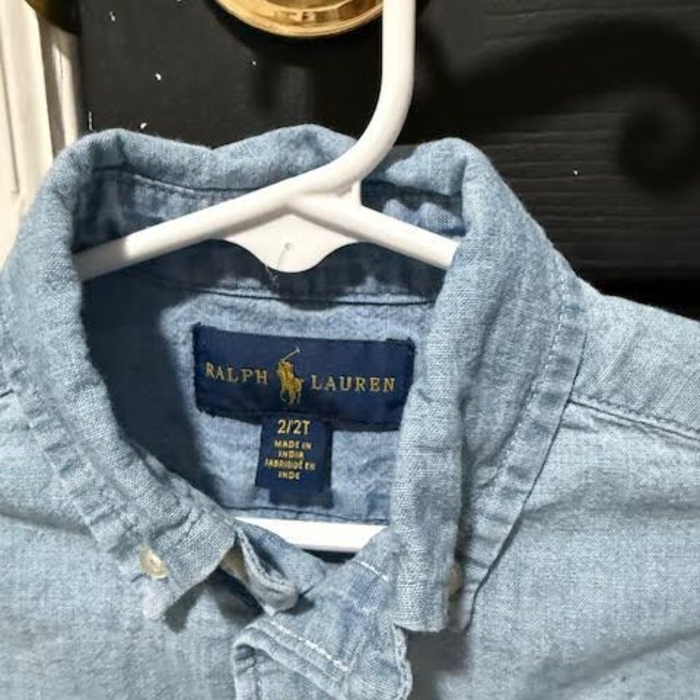 2t Ralph Lauren Button Up - Picture 2 of 3